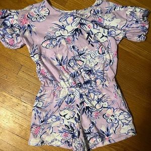 Lilly Pulitzer girls cotton romper.  Size 6-7